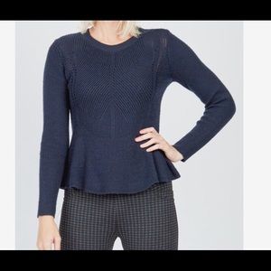 Cupcakes and Cashmere Pullover Peplum Sweater S